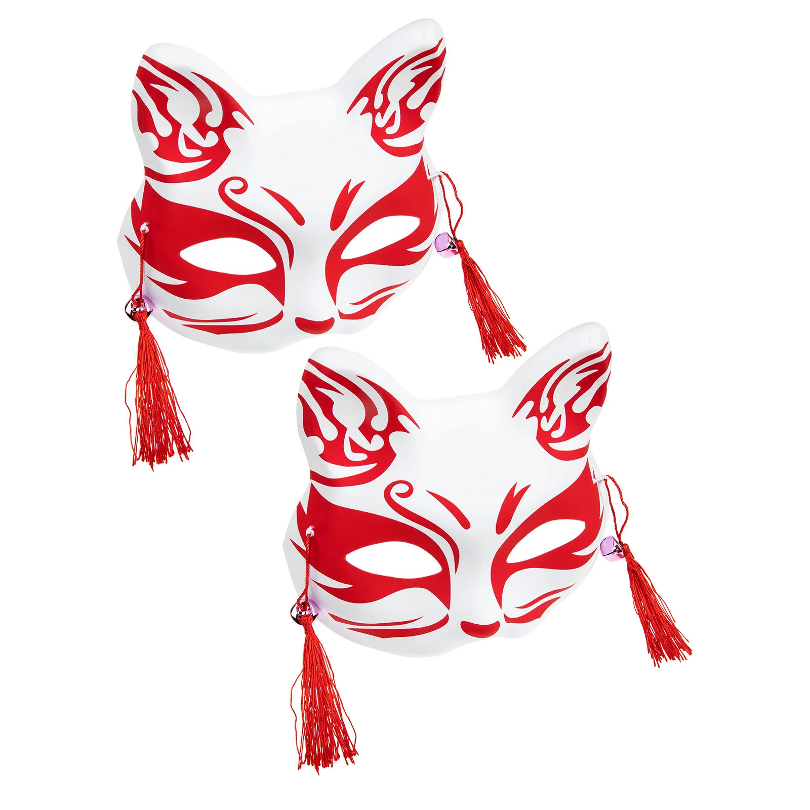 2 Pcs Fox Mask Reusable Foxes Decorative Half Multi-function Animal Exquisite Party Accessories