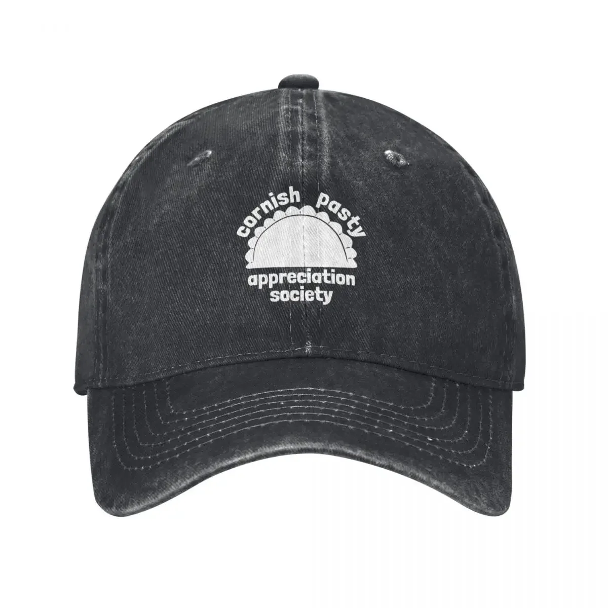 Cornish Pasty Appreciation Society White Baseball Cap Beach Outing custom Hat Mens Caps Women's