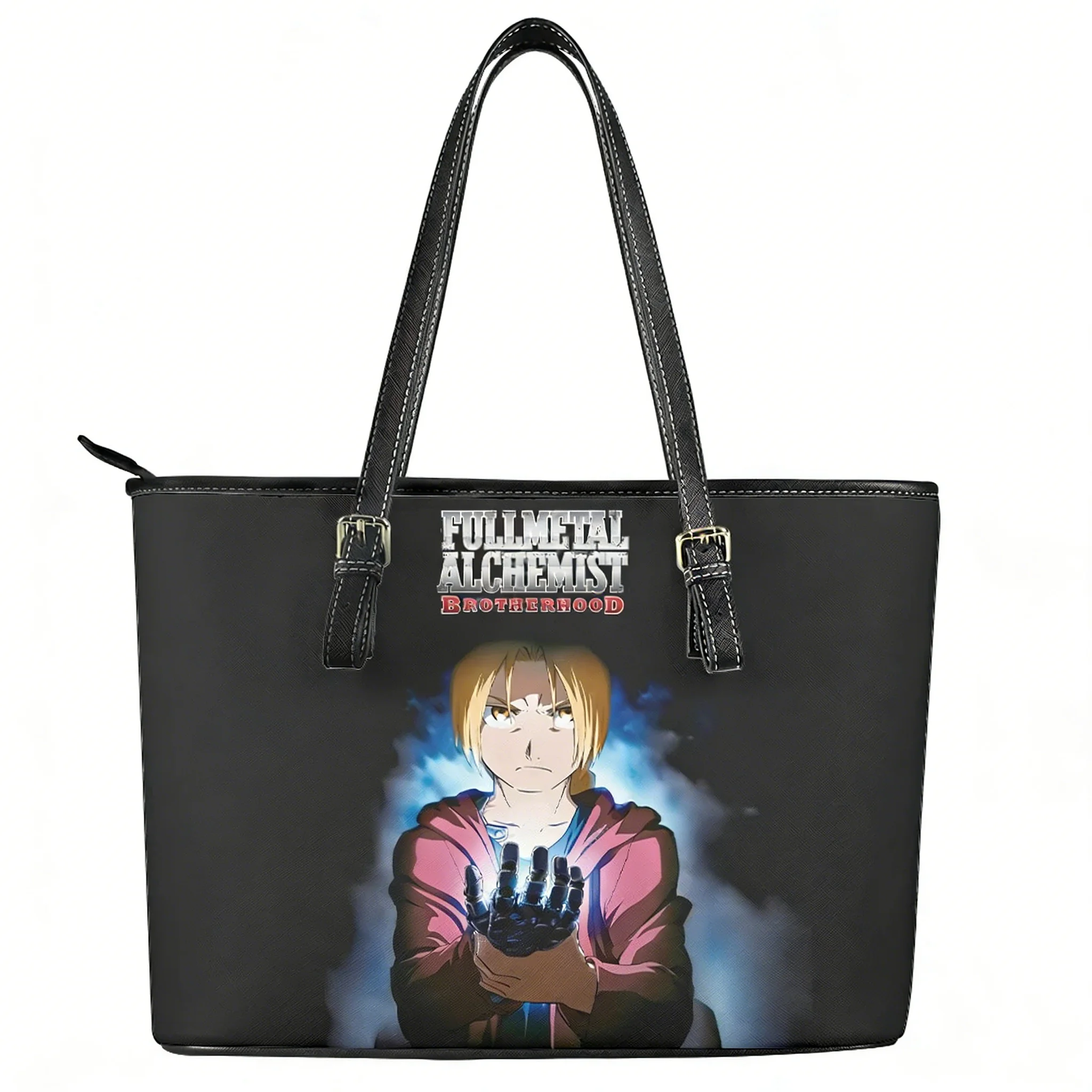 

Сумка Fullmetal Alchemist, женская и мужская, винтажная, персонализированная, на плечо, деловая, кожаная, дорожная, на заказ, подарок