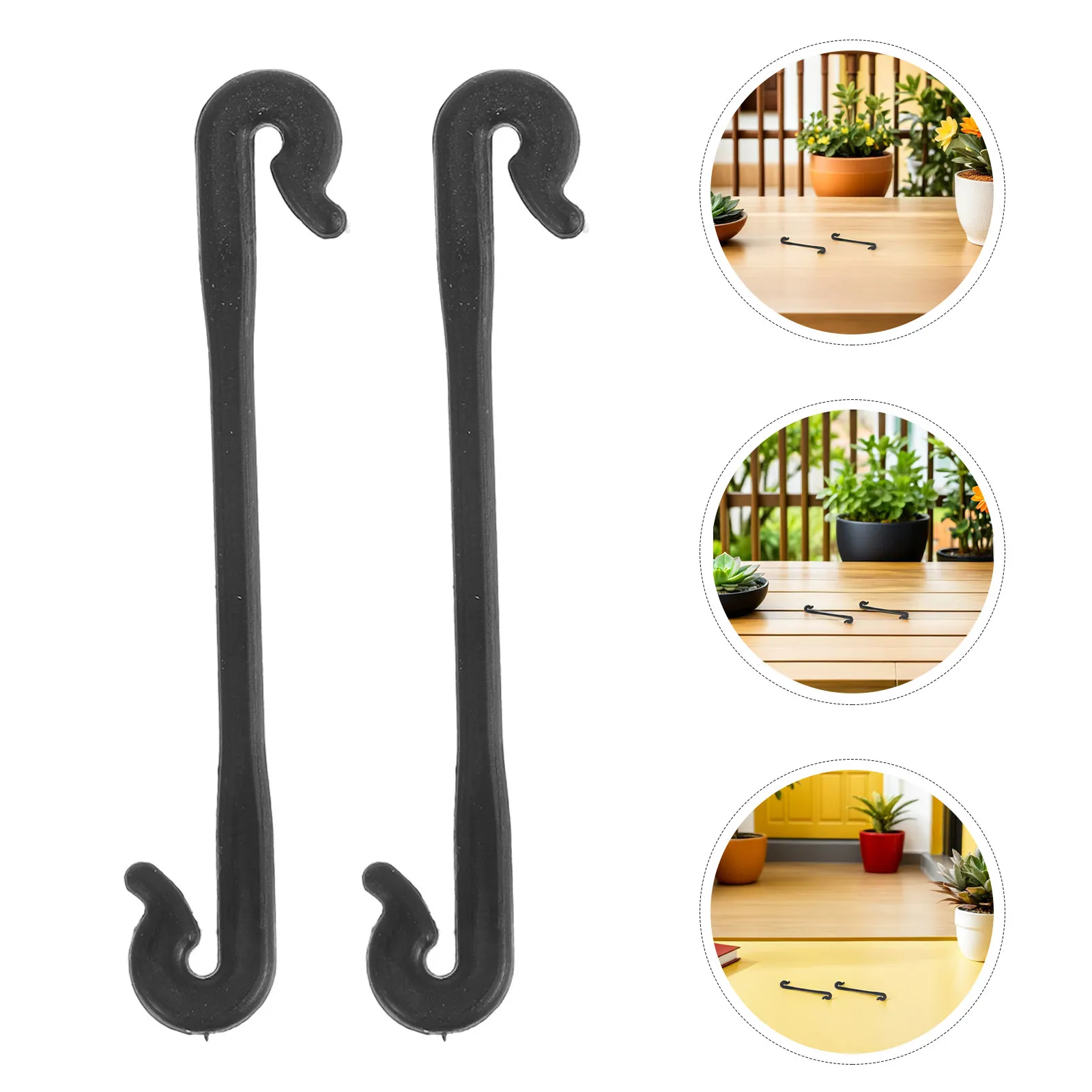 200 Pcs Gardening Tying Tools Plants Fixed Plastic Clamp Black Clips Hooks Kiwi Clips Flexible Climbing Vines for Climbing