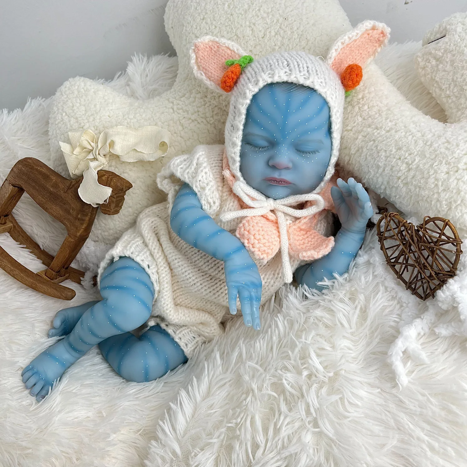 

Кукла BZDOLL 50 см (20 дюймов) «Спящий малыш» с 3D-эффектом кожи, видимыми венами, виниловыми конечностями и тканевым телом для детской художественной коллекции