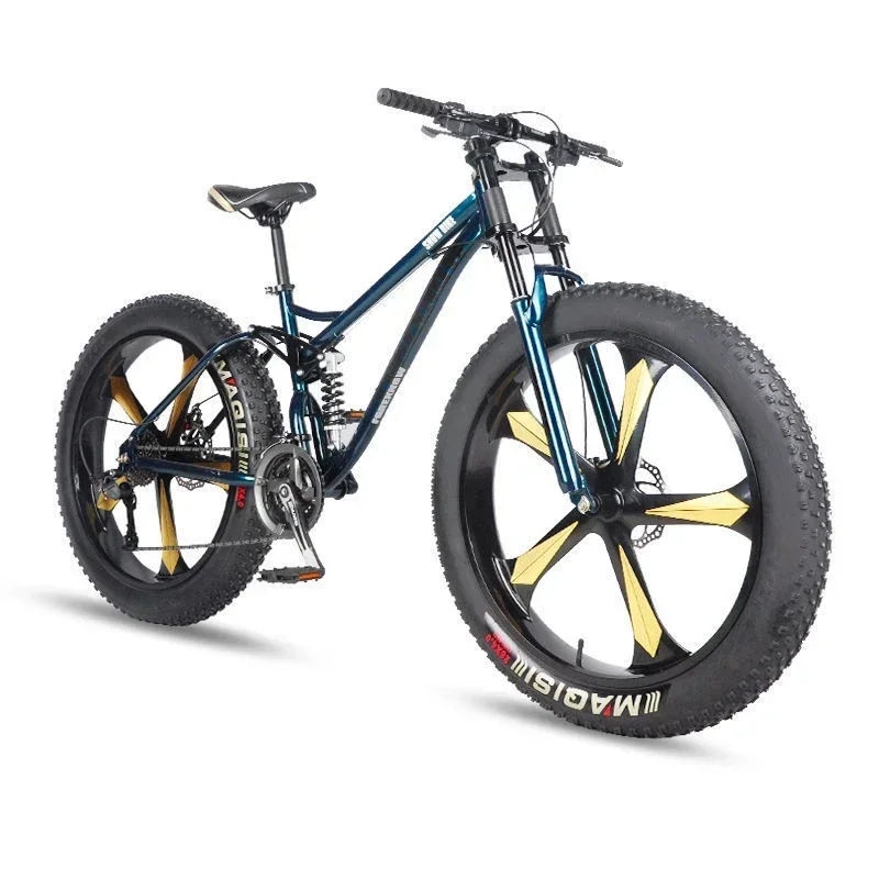 Boy And Girl Mountain Bike Student Variable Speed Off Road Vehicle Beach Super Wide Fat Tire Bike