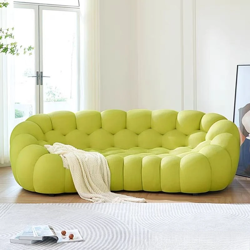 

Bubble Fabric Cotton Special-shaped Arc Football Lazy Designer Hotel Sofa Compression Outlet