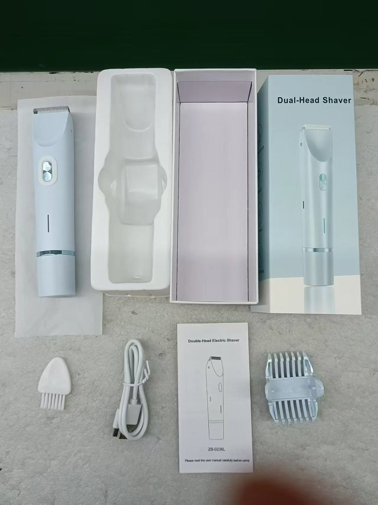 Женские электробритвы 2 в 1, безболезненный триммер для бикини с двойной головкой, для влажной и сухой уборки, для женских волос на лобке, электробритва со съемной головкой