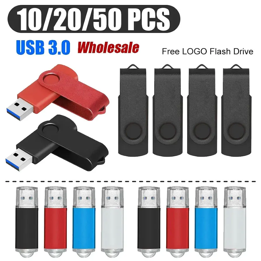 

10/20/50PCS/lot Colour USB 3.0 Flash Drive Pen Drive 8GB 16GB Pendrive Memory Stick 32GB 64GB 3.0USB Stick Gift Free Custom LOGO