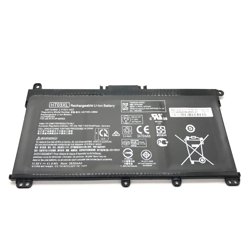 Imagem -02 - Bateria do Portátil Ht03xl para hp Pavilion 14-ce0001la 14-ce0014tu 14-ce0010ca Hstnn-lb8l L11421421 250 255 g7 Series Nova Série