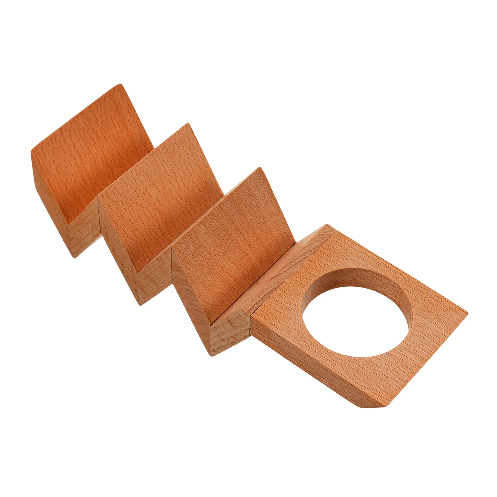 

Деревянная подставка для 3 тако с соусником - поднос для тако из натурального дерева для вечеринок, ресторанов, демонстрации, дома и кухни