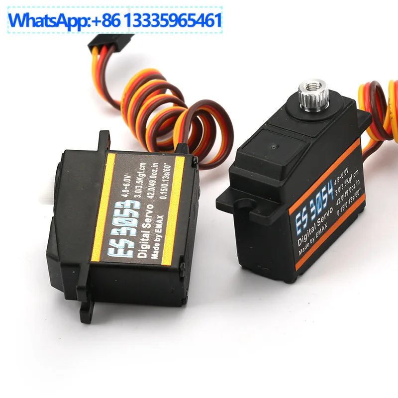 

Сервопривод EMAX Yinyan ES3053 ES3054, цифровой, пластиково-металлический редуктор, 17 г, для среднего руля, оптом