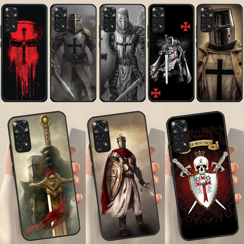 Templar Knight For Redmi Note 12 Pro Plus Cover For Redmi Note 10 8 9 11 Pro 12S 11S 10S 9S 9C 10C 12C Case