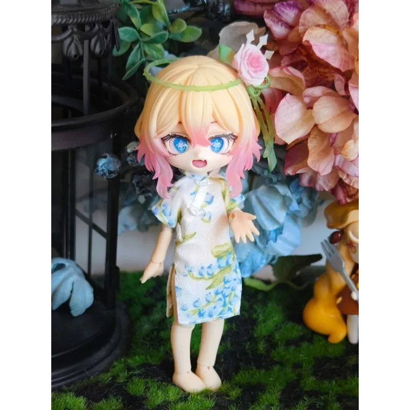 Handgefertigter Stempel für Cheongsam-Kleidung im chinesischen Republikanischen Stil, Modell für Ob11 P9/P10 Actionfiguren-Puppen – Detail 3