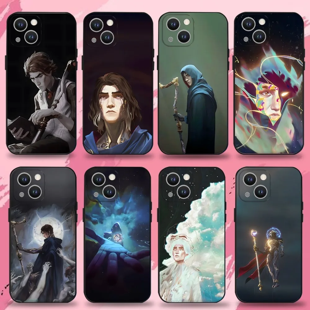 

Game L-Lol A-Arcane Viktor Phone Case For iPhone 16,15,14,13,12,11 Plus,Pro Max,XS,X,XR,SE,Mini,8,7,Soft Silicone Black Cover