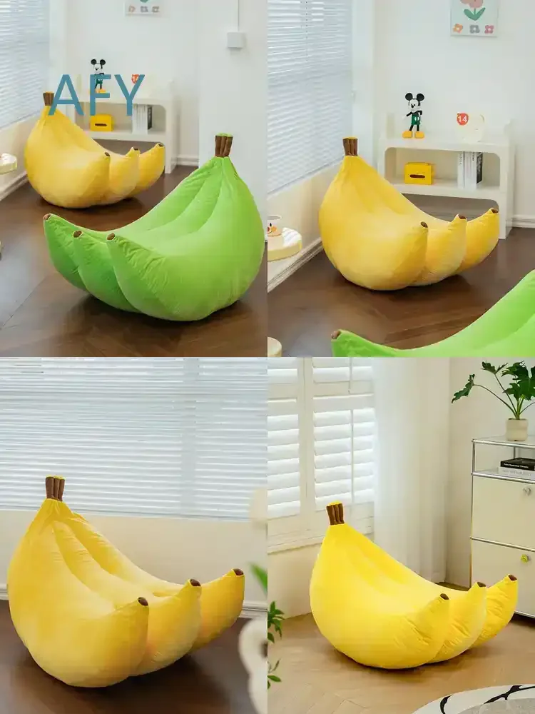 Creative Fruit Lazy Sofa for Home Bedroom Tatami Recliner Chair for Banana Single Chairs Furniture Living Room Accent Chair