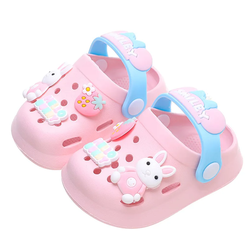 Baby Slippers Boys and Girls Summer New Cartoon Beach Non Slip Soft Soled Indoor Shoes Kids Household Sandals Children\'s Sandals