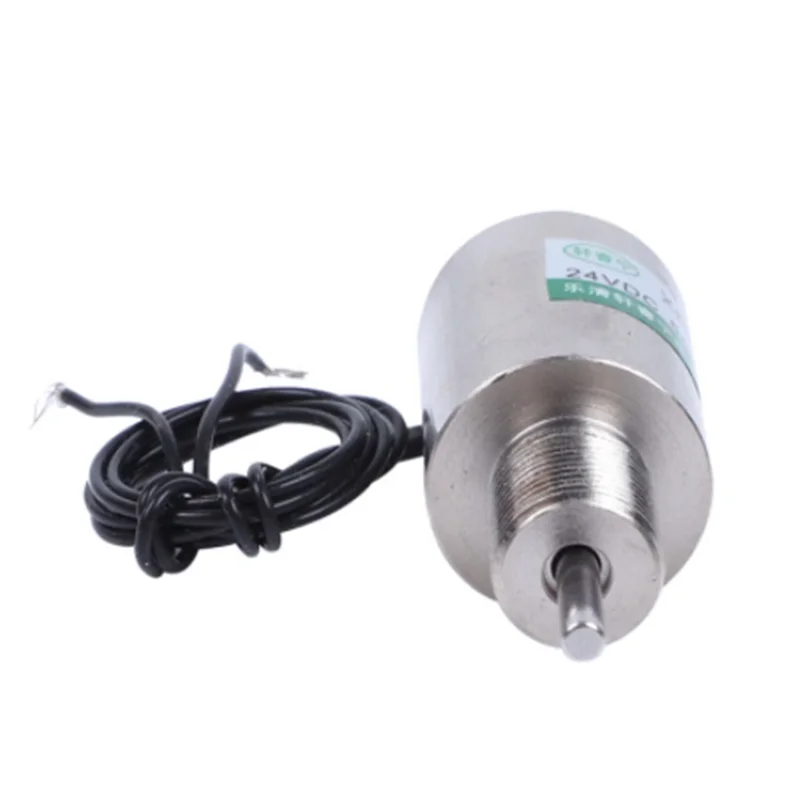 DC tubular electromagnet solenoid coil tube push pin type DC 12V 24V XRN-2.5 Stroke 6mm 14W Suction 250g Retention force 350g