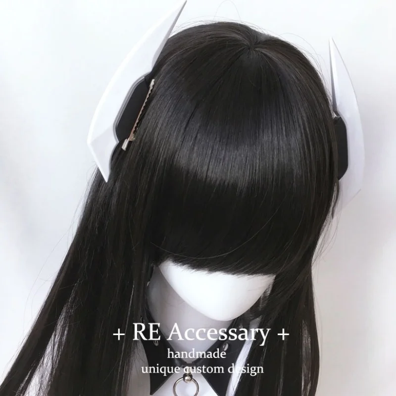 Anime Mechanical Robot Cyberpunk Lolita Cosplay Hair Clip Props PVC Hairpin Headwear Accessories Halloween
