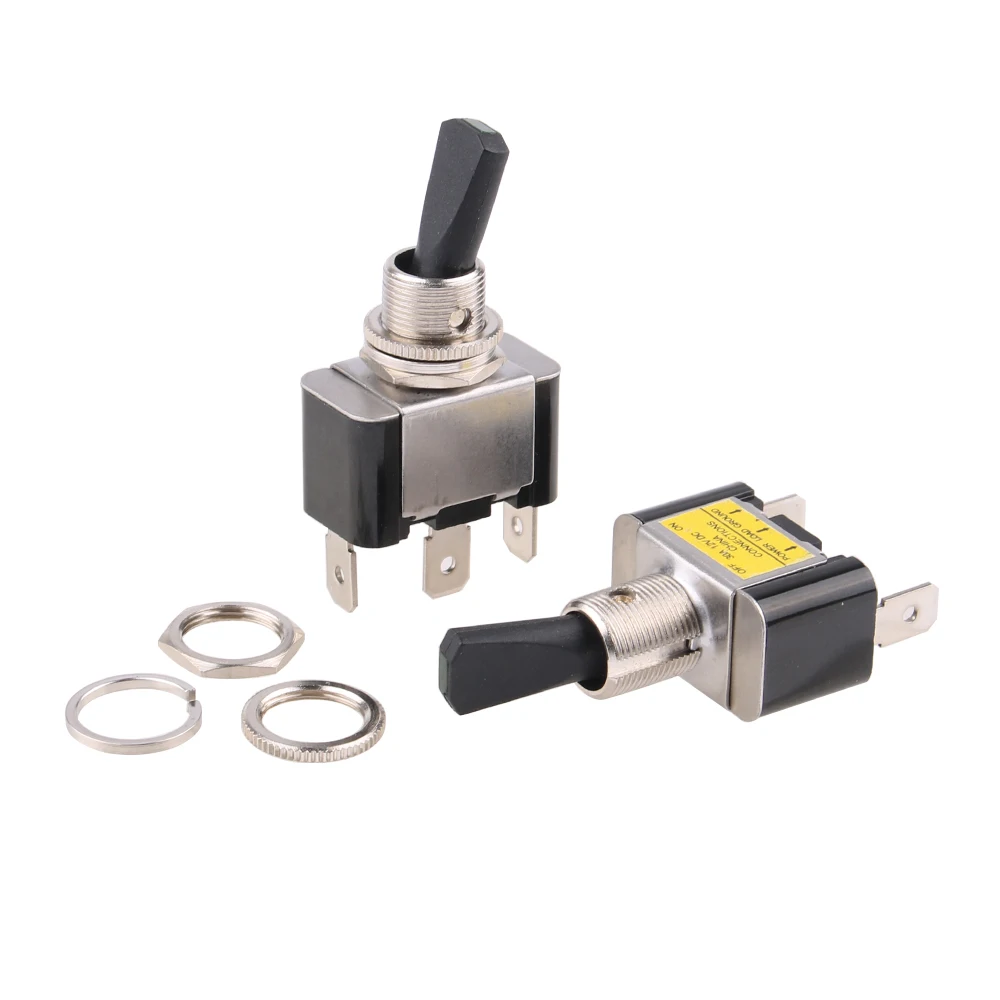 1pc Lighted Rocker Toggle Switch 12V 30A SPST ON/Off 3-Pin Red Green Yellow Blue LED Rocker Switches for Car Truck Boat