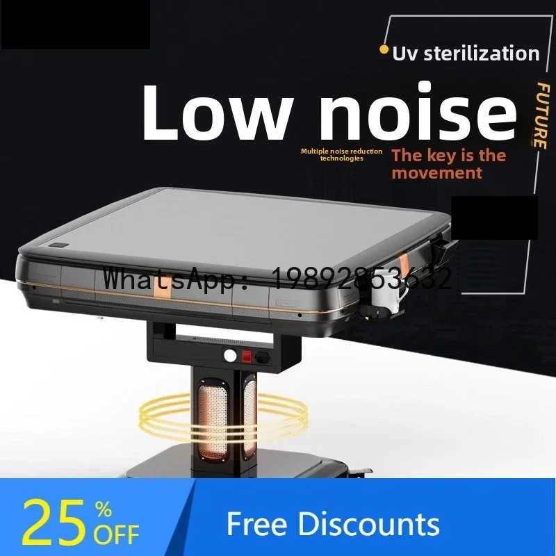 MJZ Fully Automatic  Mahjong Machine Four-Port Silent Mahjong Table Dining Table Dual-Use Low Noise Non-Disturbing Mahjong Table