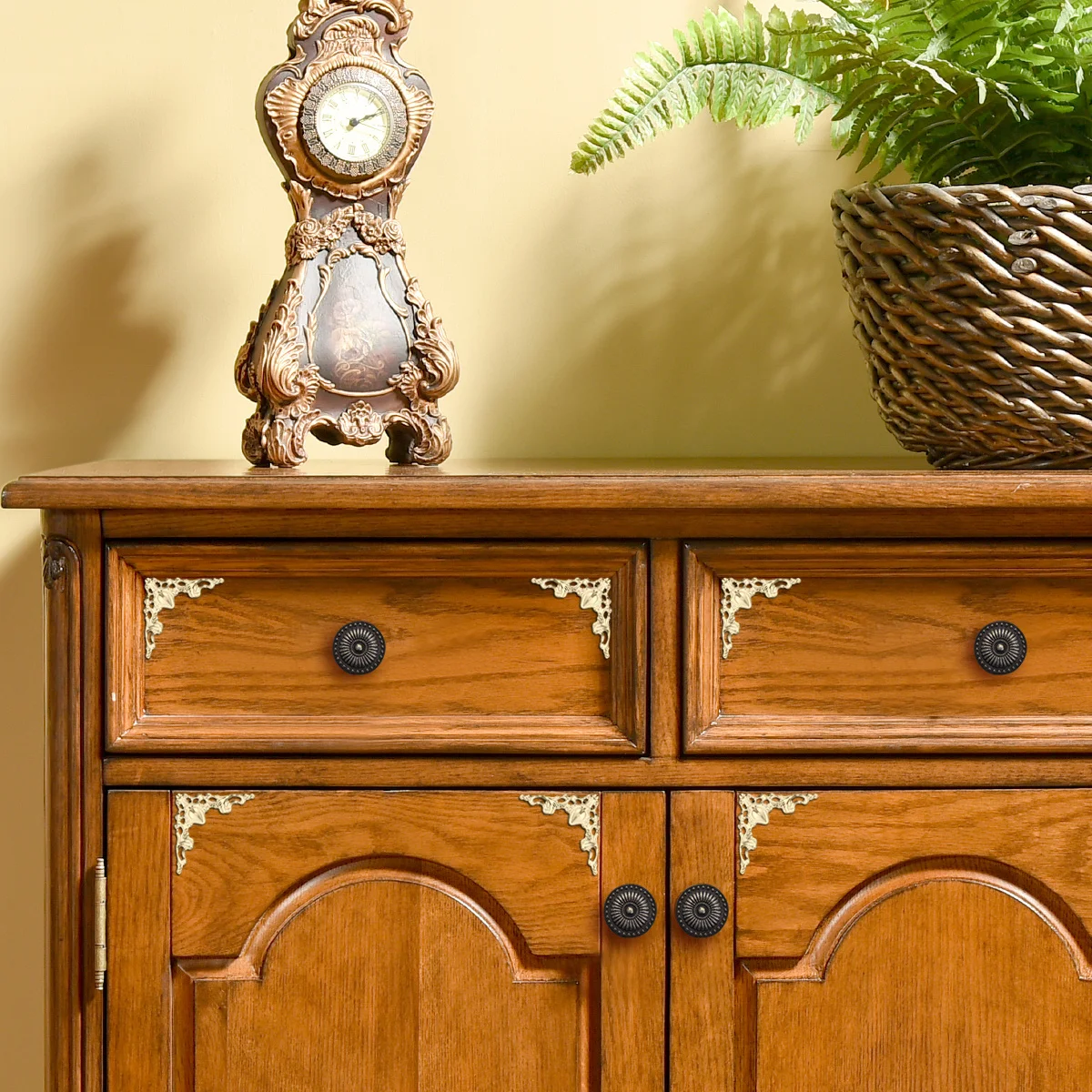 24 قطعة معجون زهرة الزاوية البيضاء حامي ركن الكتاب المعدني لصندوق كتاب ألبوم القصاصات أداة إصلاح الحرف اليدوية ذاتية الصنع #1