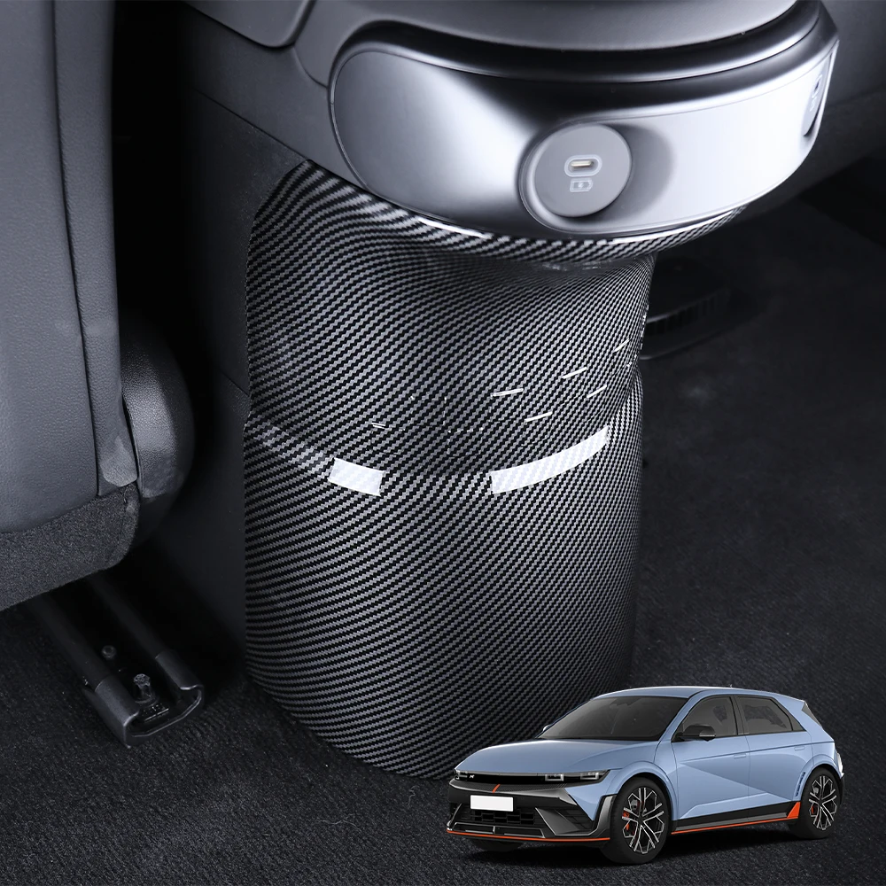 

For Hyundai Ioniq5 N 2025 LHD/RHD Car Rear Seat Charger Port USB Socket Back Anti-Kick Protector Cover Trim Frame Accessory