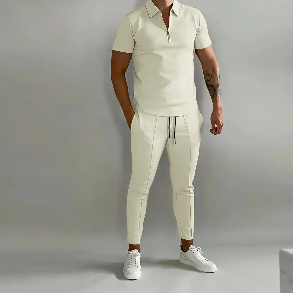 

New in Conjunto Hombre Pantalones t shirt Sports Suits Men's Tracksuit 2 Piece Casual Outfits Moletom Masculino Ropa Hombre