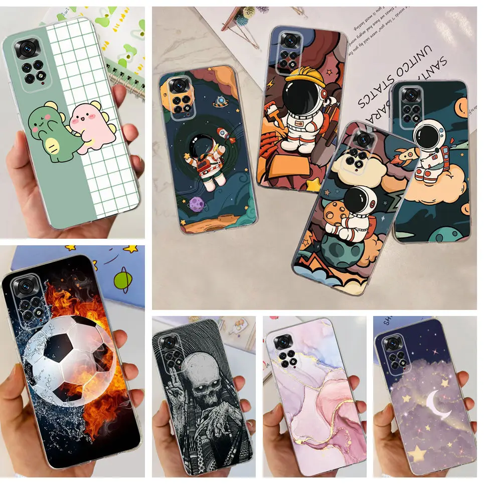 For Xiaomi Redmi Note 11 11S 11 Pro 4G 5G Case Cartoon Lovely Painting Ultra Soft Etui Cases For xiomi Redmi Note 11 Pro Note11s