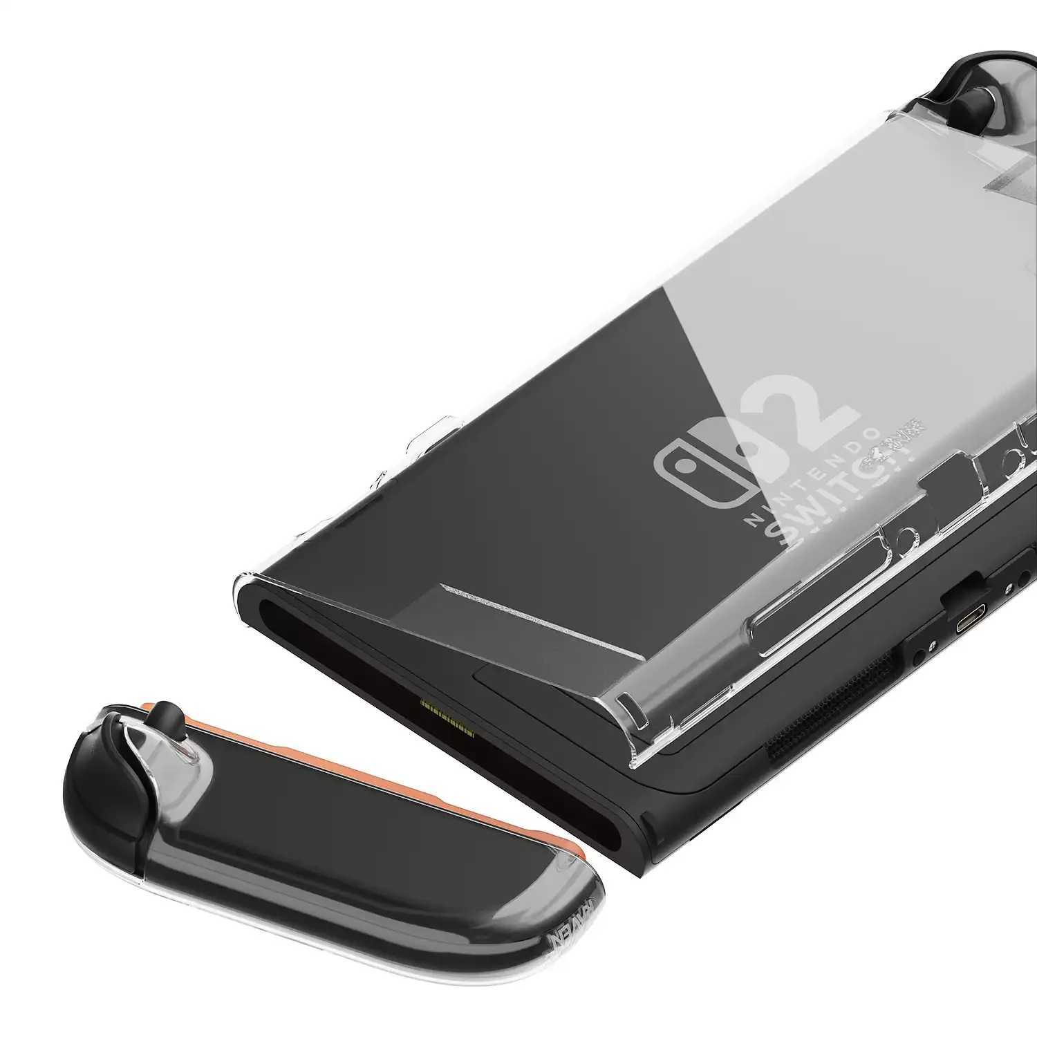 Savage Raven by Skull & Co. Funda protectora desmontable cubierta dividida carcasa delgada acoplable para Nintendo Switch 2