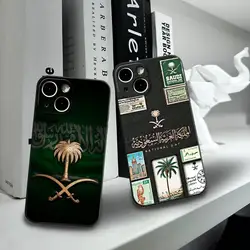 Kingdom Of Saudi Arabia Flag Phone Case for Iphone 15 14 12 11 13 Pro Max Mini X XR XS 7 8 Max SE 2020 Soft Dark Skeleton Phone