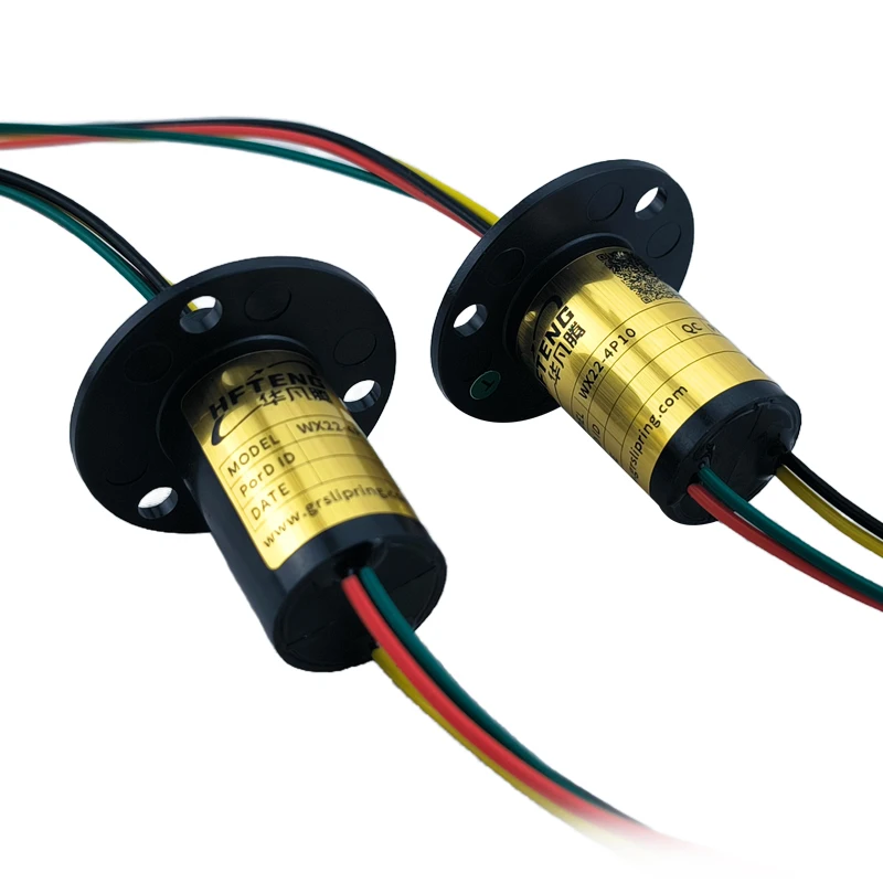 

Collector ring, 4 wires, 22mm diameter, 10A current, monitoring slip ring, stable transmission of signal current.