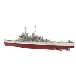 1/350 Vanguard Battleship Assembled Model Kit DIY Handmade Ship Model Assembled Toy Gift Naval Warship Model