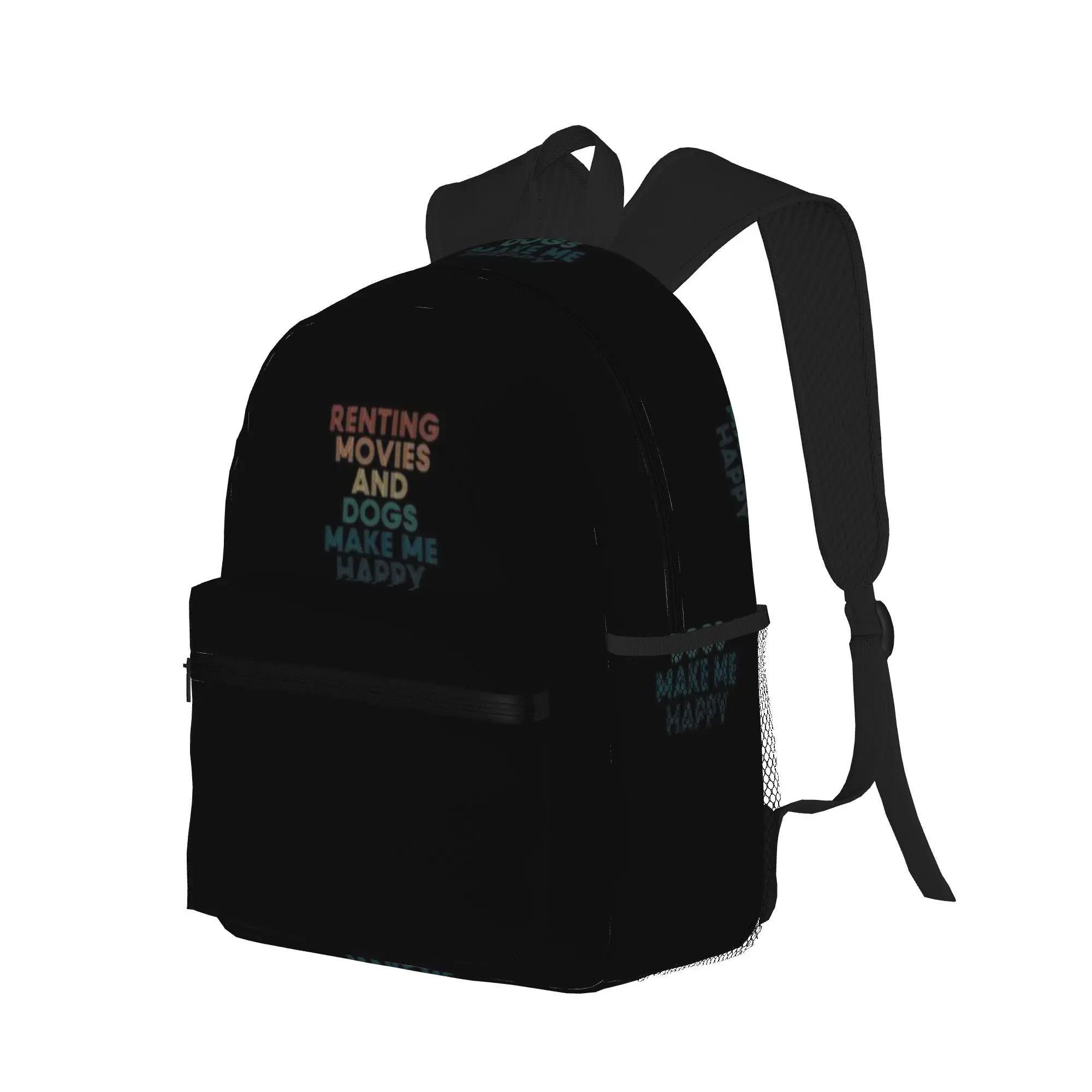 Renting movies And Dogs Make Me Happy- Gift for Renting movies   Dogs Fans  Casual Backpack for Students and Adults Backpacks