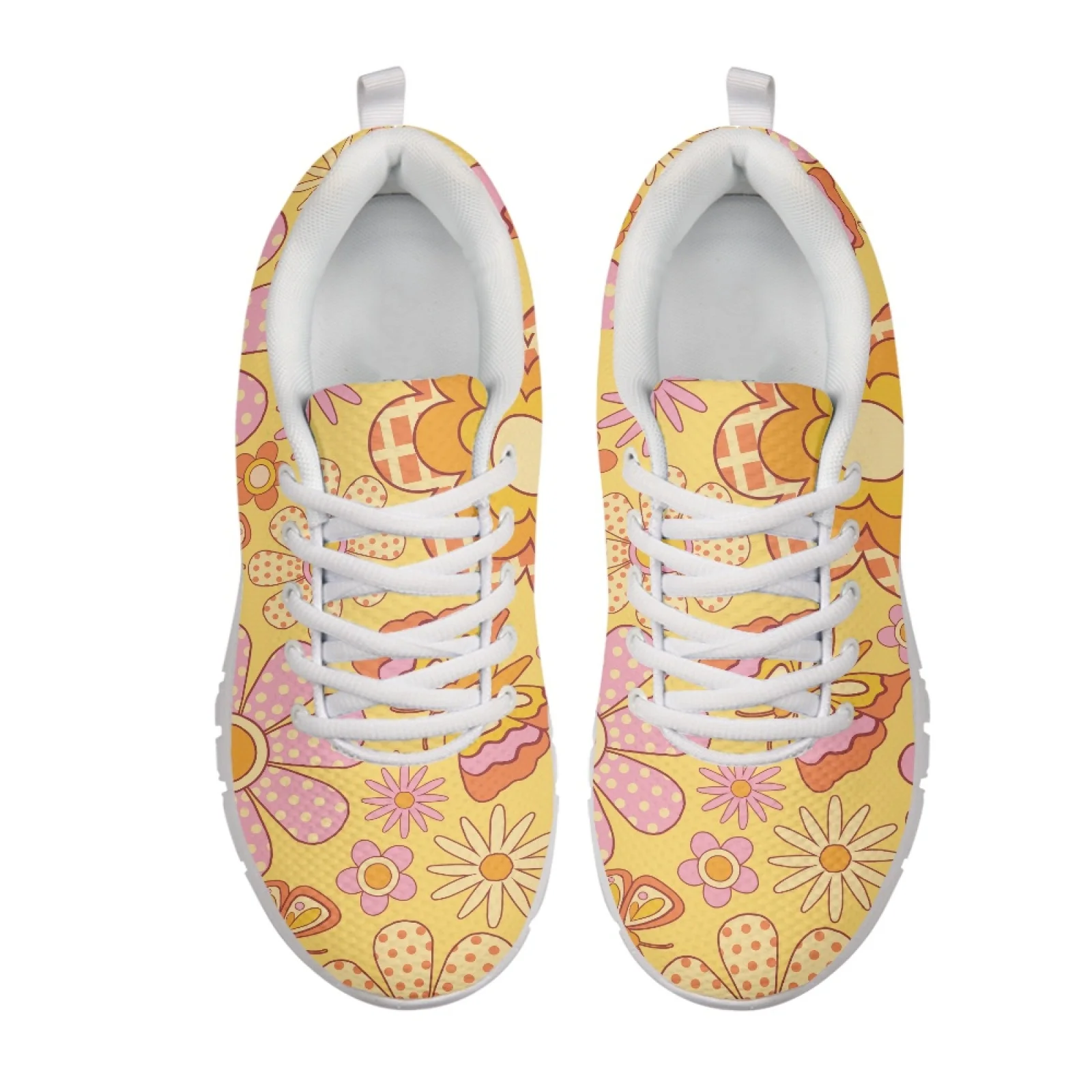 Coloranimal Leopard Floral Mesh and EVA Sole Womens Running Shoes, Breathable Lightweight Sports Trainers for 2026 New Trend