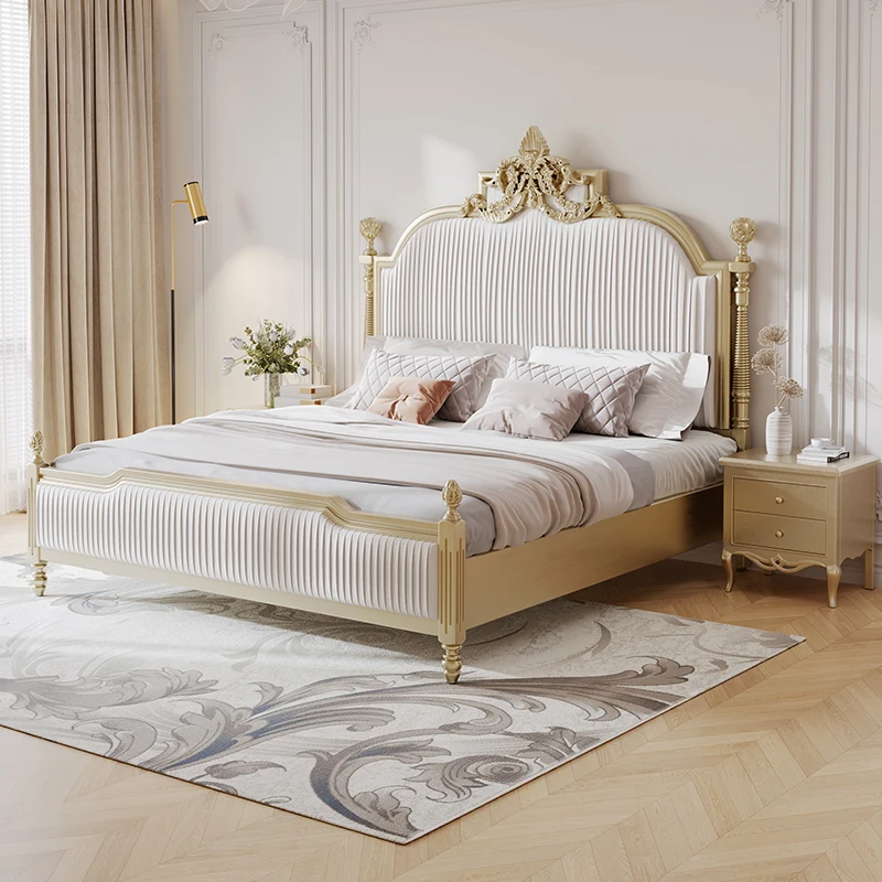 

Royal Luxury Kids Double Bed Modern Whitr King Twin Frame Double Bed Girl Sleeping Cama Matrimonio Furniture For Bedroom