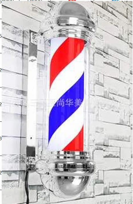 Plastic Barber Shop Advertising Pole for Supermarket and Hair Beauty Salon Furniture