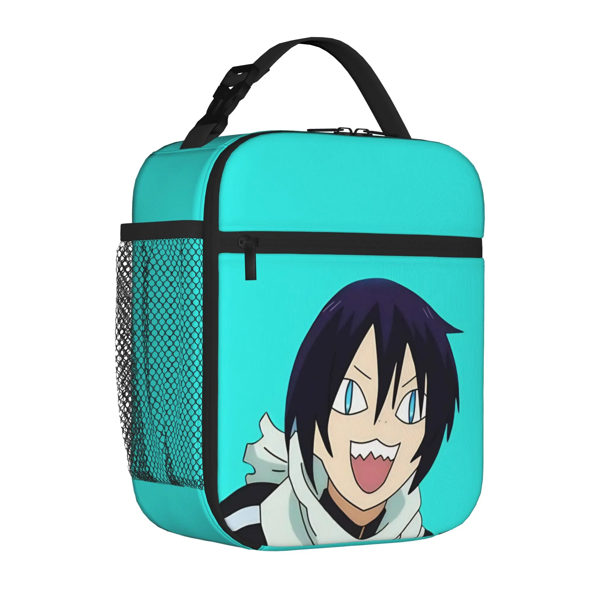 1 Piece For Students Food Container edgy teen boy  Portable Pocket Noragami Zipper Closure Aluminum Foil Food Pouch For Travel