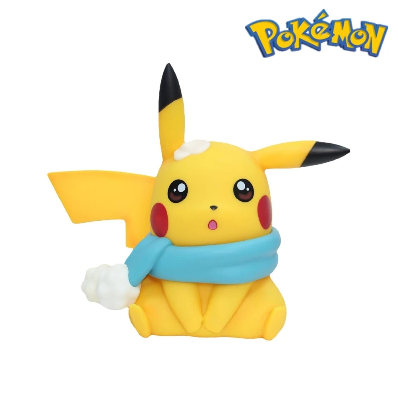 Pokemon Model Christmas Pikachu Figure Nimation Children's Peripheral Ornaments Fashion Friends Office Home Birthday Gift