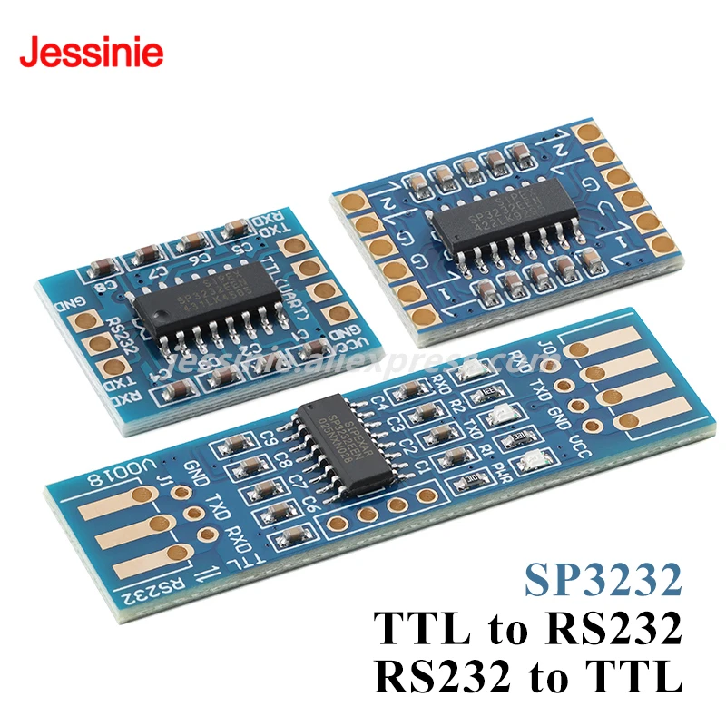 5pcs/1pc SP3232 TTL to RS232 Module RS232 to TTL Brush Line Serial Port Module Single/Dual Channel