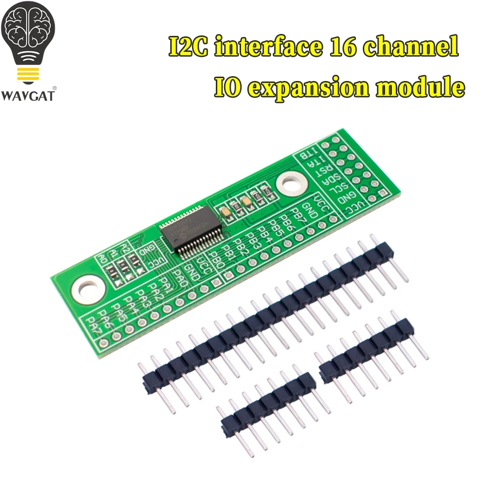 WAVGAT MCP23017 16bit I/O Expansion Board Module Pin PCB IIC I2C Interface to GIPO Converter 25mA1 for Arduino