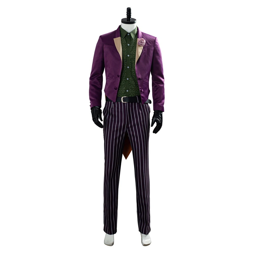 Mortal cos kombat 11 joker cosplay traje roupas halloween carnaval terno para adultos homens role play