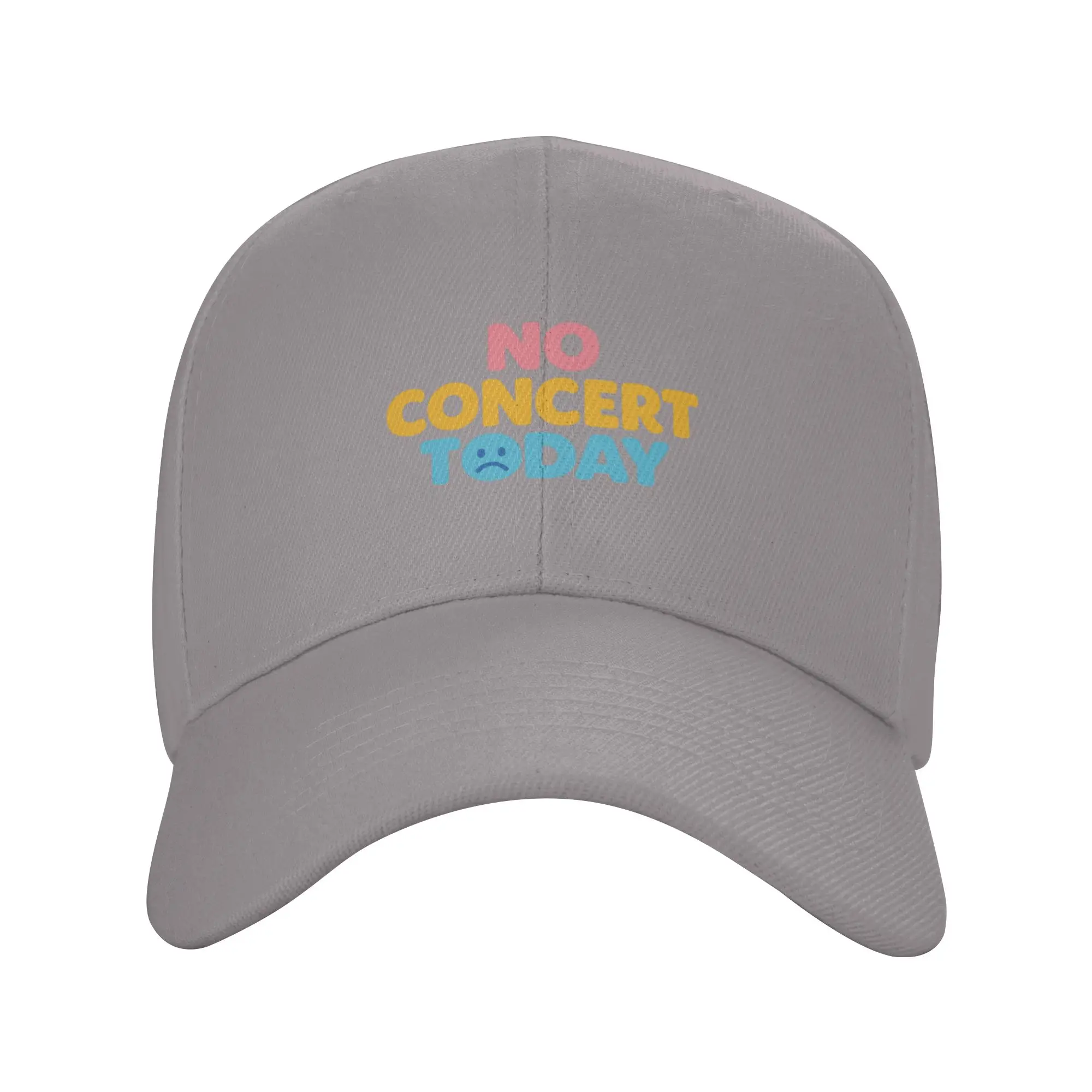 Hot Sale No Concert Today Sad Live Music Concert Lovers Baseball Cap  Fashionable Women Hat  Surfing Women Hat