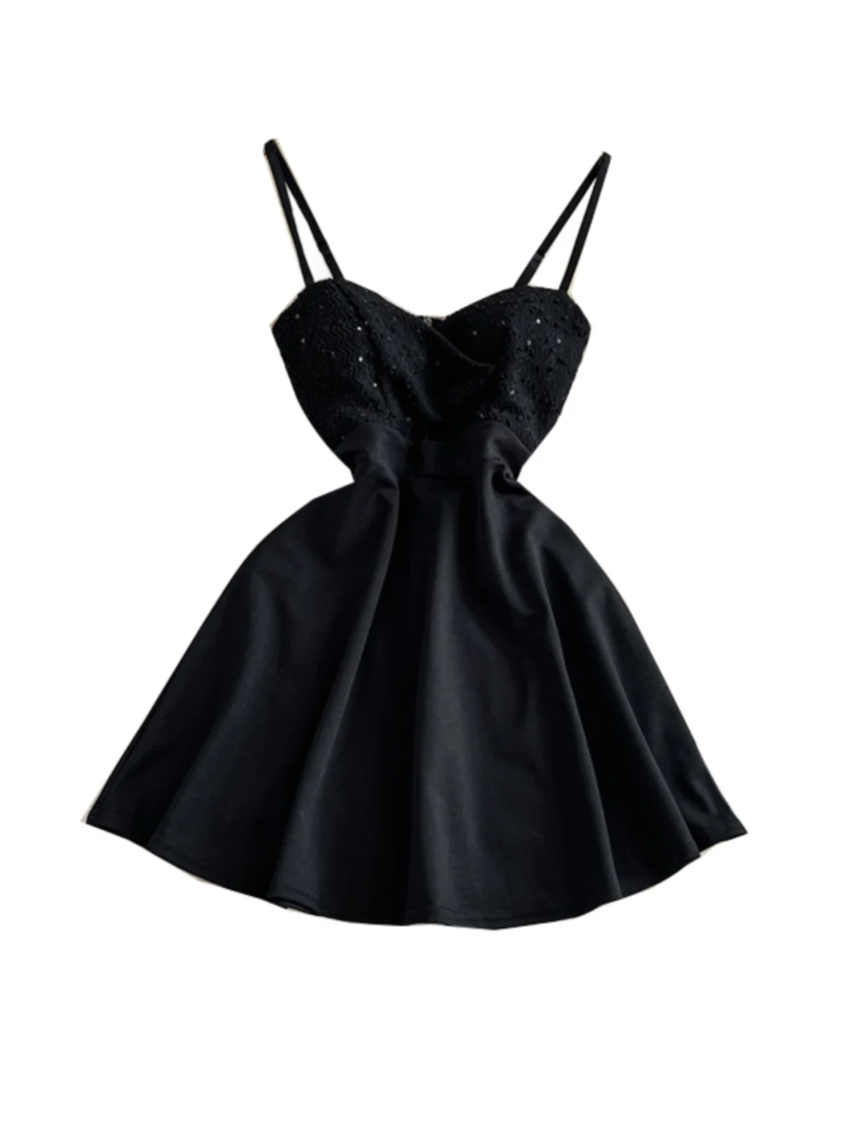 SsTss-vestido Sexy ahuecado con tirantes de corte bajo para mujer, péndulo de cintura, corte en A, ropa de fiesta para Club nocturno