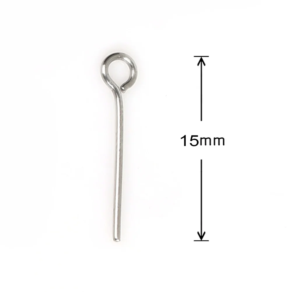 

1200pcs Stainless Steel Jewelry Findings Open Eye Pins For Diy Jewelry Making Supplies Crafters Silver Connector Accessories