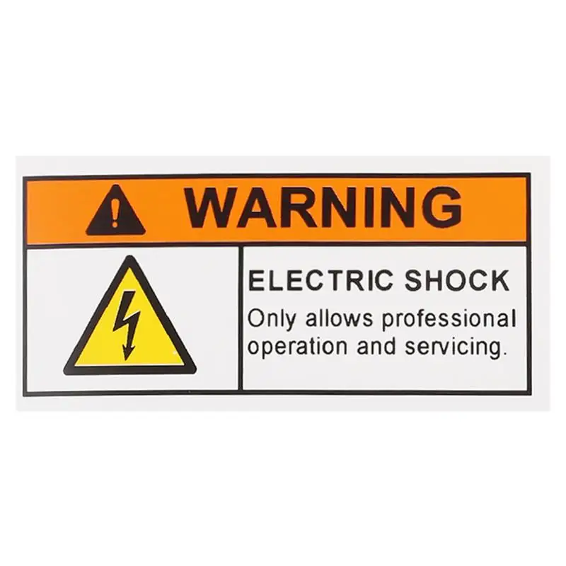 High Voltage Warning Sticker for Maintenance Danger Electrical Hazard Label Electrical Shock Safety Sign for Schools Hospital