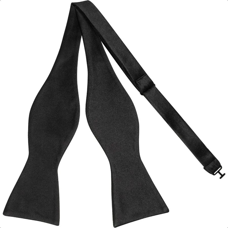 Solid Color Mens Bowtie Self Bow Tie Formal Bow Tie