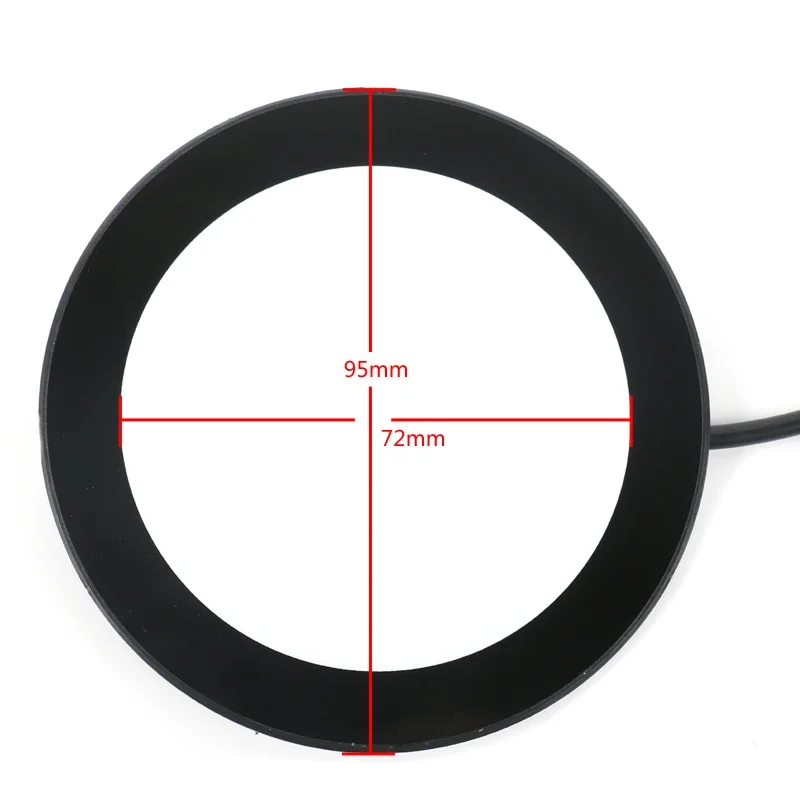 6W SMT LED 현미경 조명기 조정 가능한 스테레오 현미경 하단 램프 산업 검사 시각 광원 100-240V