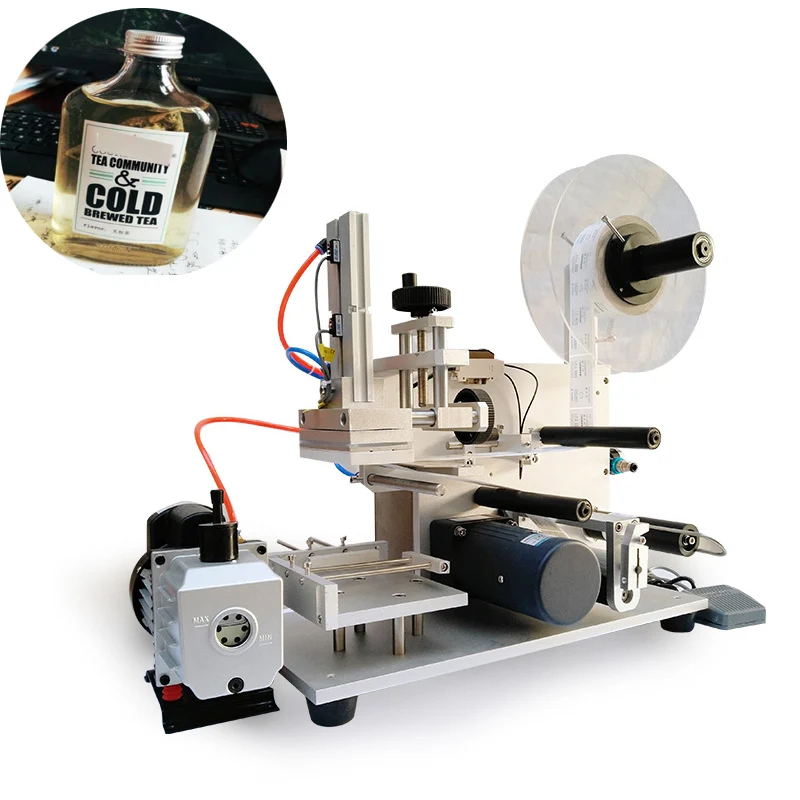 Square Bottle Pneumatic Full Automatic Flat Self-Adhesive 110V/220V High Precision Labeling Machine
