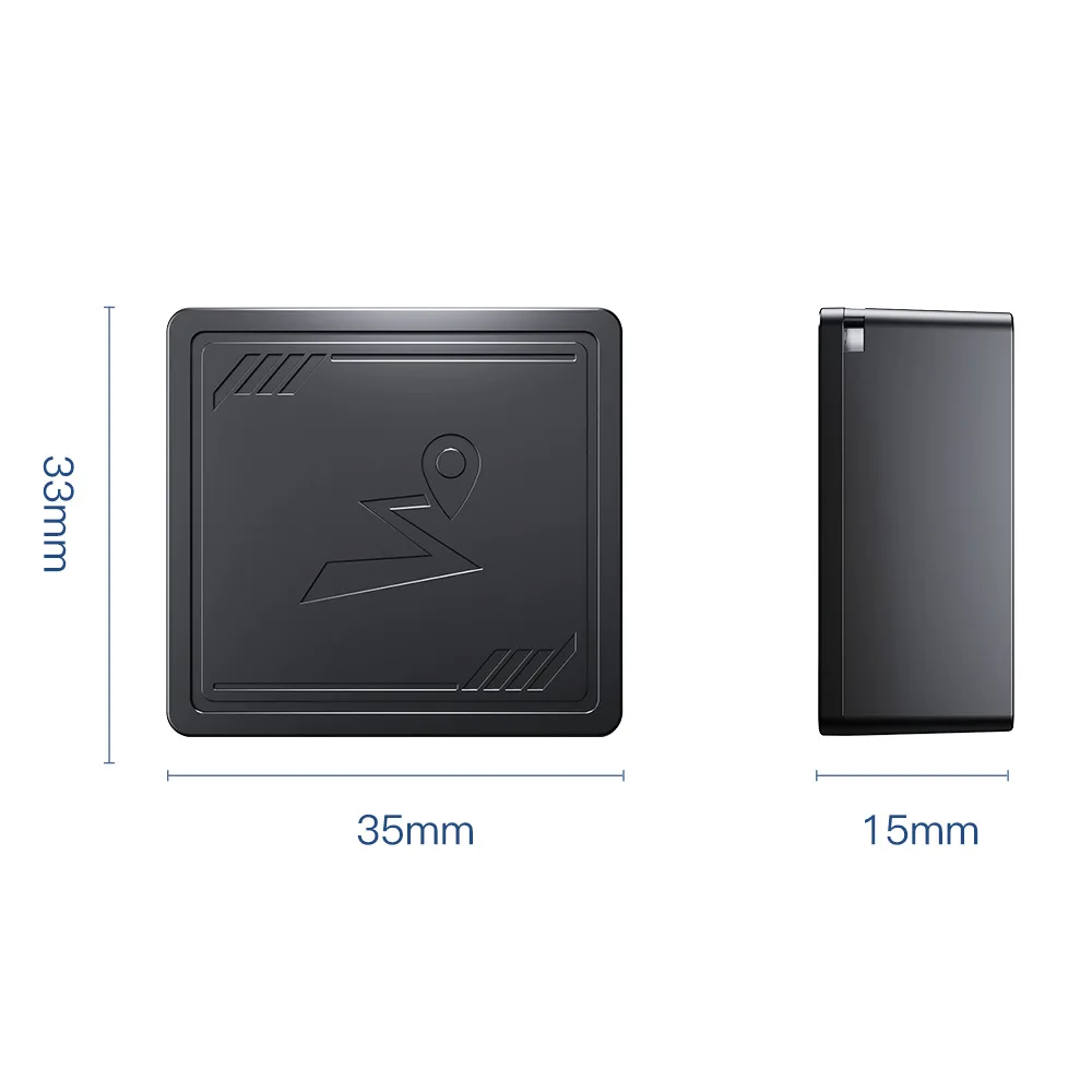 4G Beidou Mini Square GPS Tracker, Geofence Anti-loss Locator for Pet Person Finance Fleet Management