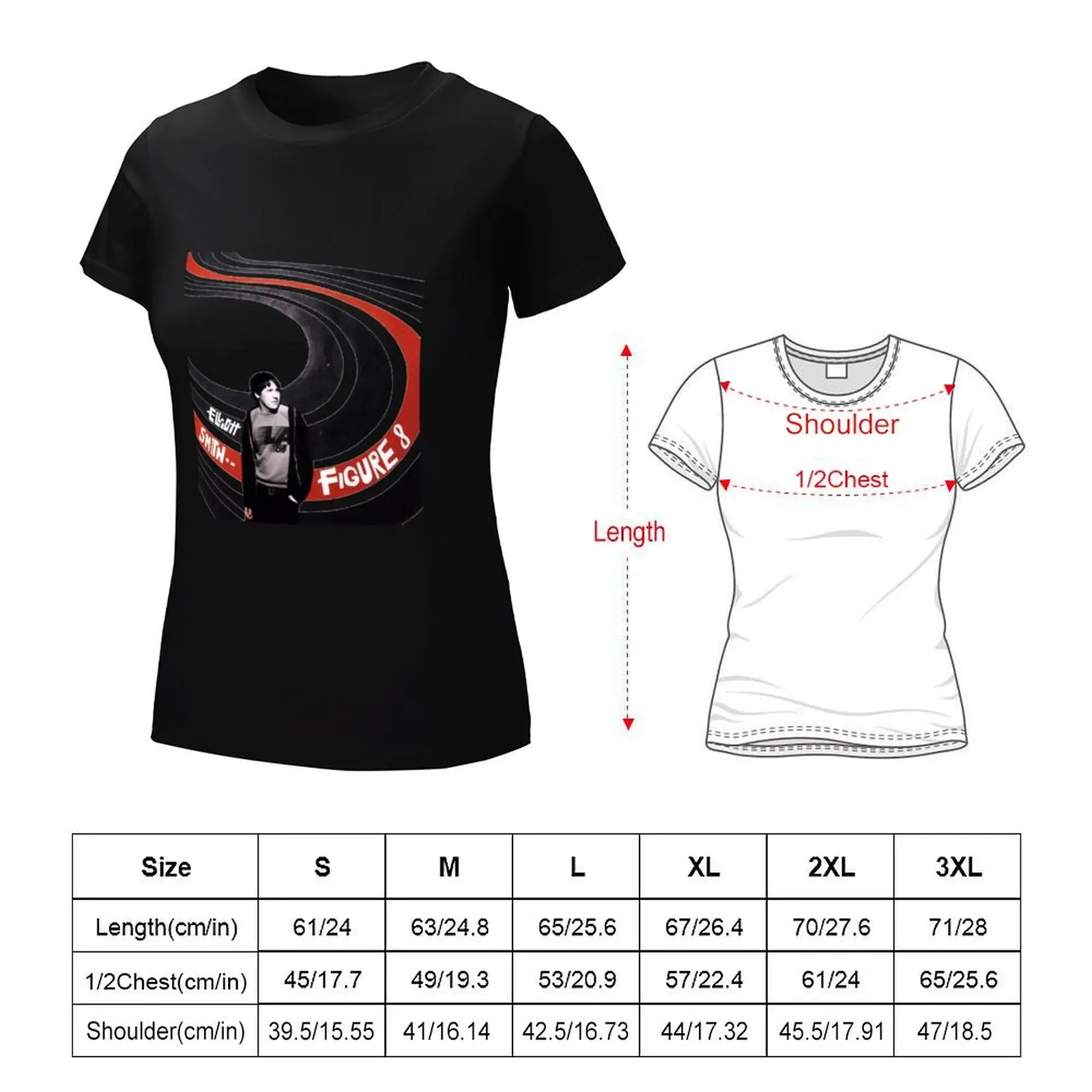 Elliott Smith Figure 8 T-Shirt female summer clothes animal print shirt for girls fashion woman blouse 2024