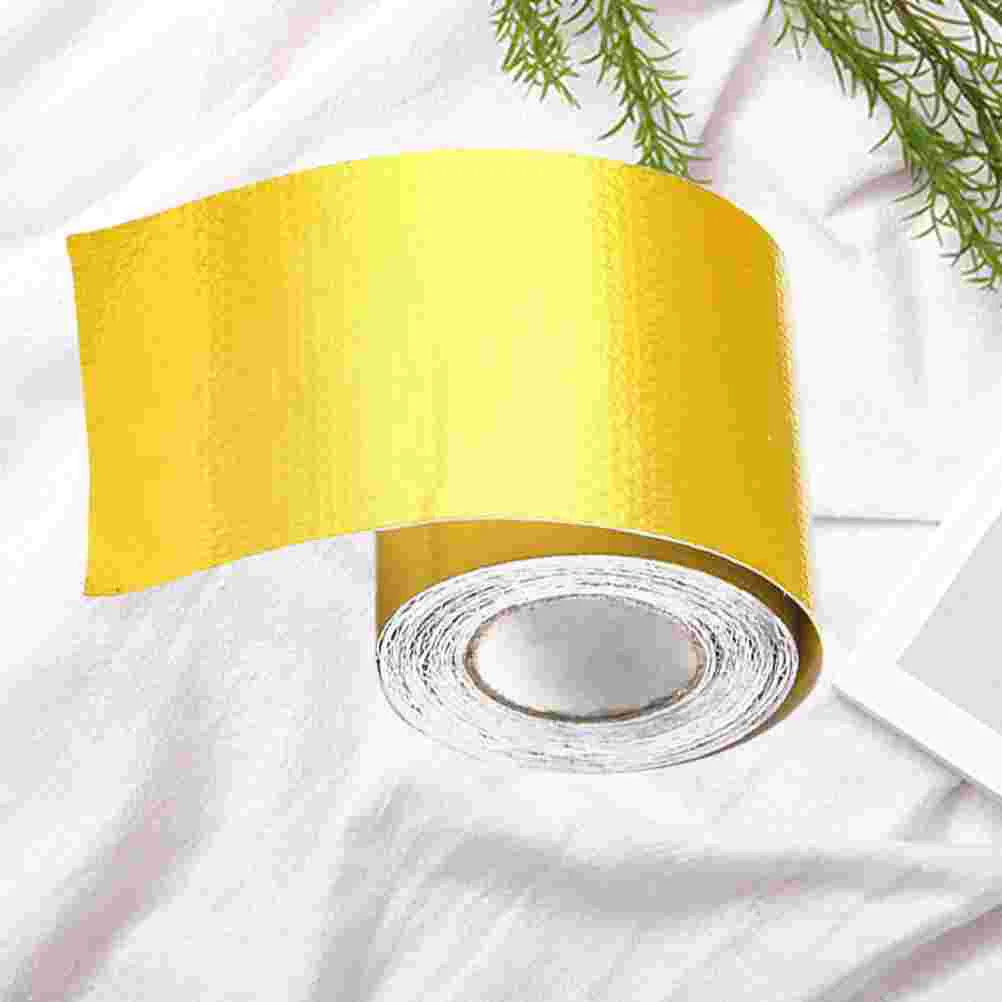 

500 X5x01cm Adhesive Tape Range Hood Sealing Repairing Tool Golden Aluminium Foil