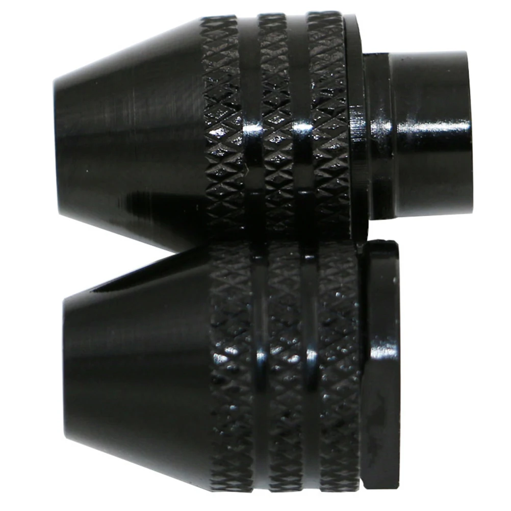 

Mini Black Alloy Keyless Drill Chuck Adapter Converter Fits 0.3-32mm Bit Locking Drill Chuck Impact Driver Converter