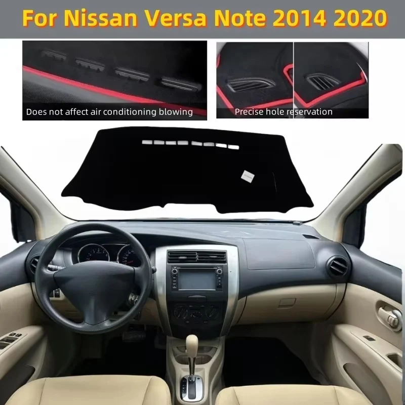 

Противоскользящий коврик для приборной панели Nissan Versa Note 2017 2015, аксессуары E12 2014-2020, чехол для приборной панели автомобиля, внутренние детали